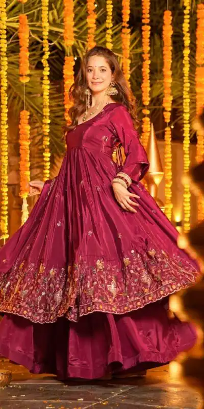 KD 1556 Rani Pink Natural Crap Silk Salwar Suit Perfect for Wedding, Party, Karwa Chauth, Raksha Bandhan, Engagement – . Grab it for ₹2549. Delive | Jump Suits, Salwar suit, Casual Suits, Creative suits, Designer Suits, Palazzo Suits, Party Wear Suits, Patiala Suits, Straight Suits