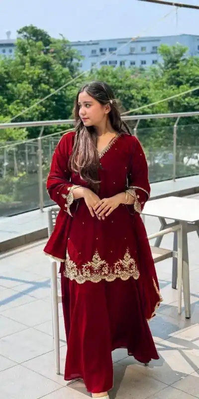 VLM 274 Red Fox Georgette Salwar Suit Perfect for Wedding, Party, Reception, Eid, Mehendi – . Introductory Price ₹1899. Delivery 4-6 Working Days. | Jump Suits, Tops & Bottoms, Track Suits, Salwar suit, Casual Suits, Creative suits, Designer Suits, Palazzo Suits, Party Wear Suits, Patiala Suits, Straight Suits, Trendy Wear