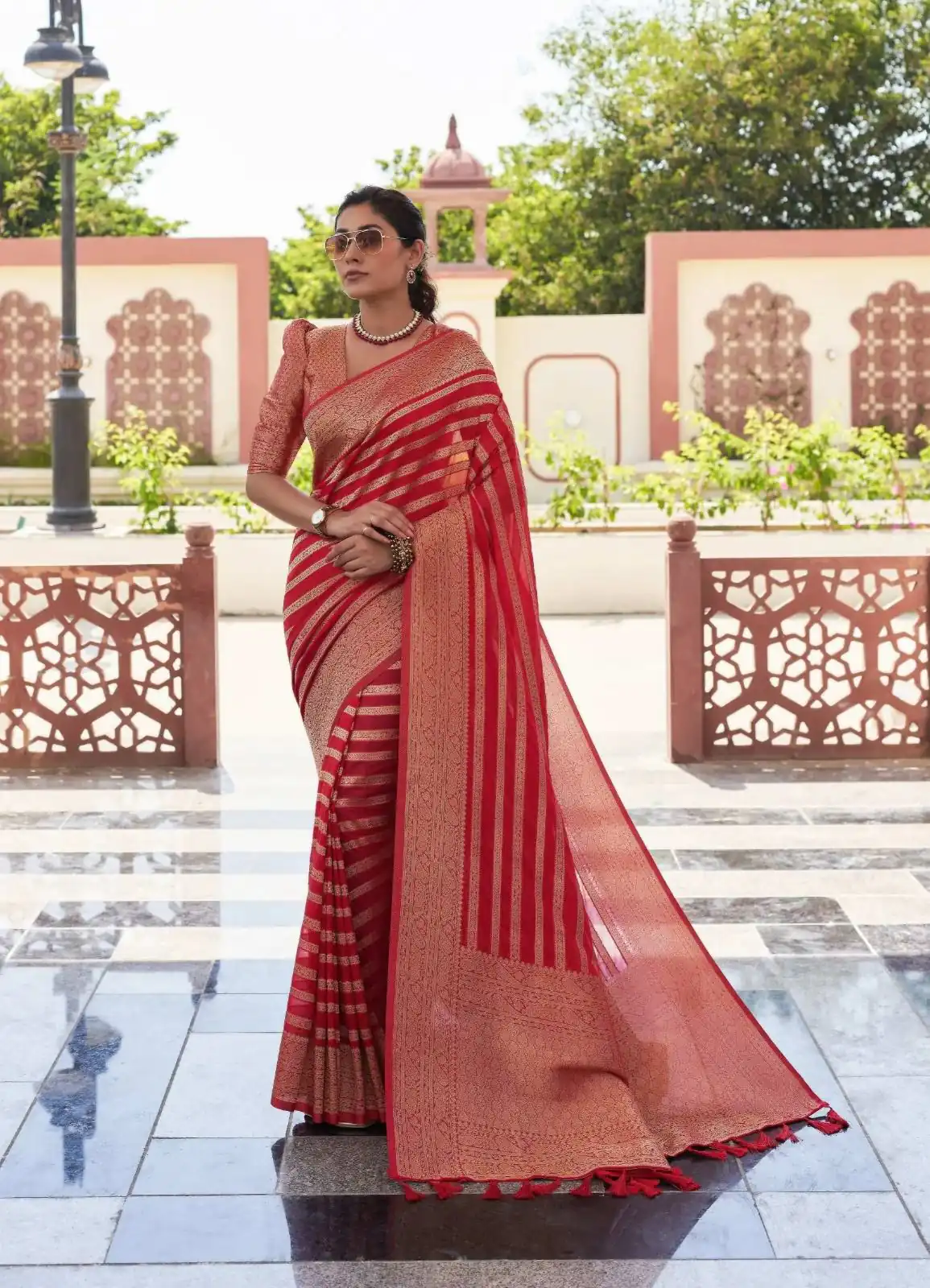KPR 232 Red Soft Lichi Silk Saree Perfect for Wedding, Party, Anniversary, Sangeet, Baby Shower – . Now at just ₹1399. Delivery 4-6 Working Days. Shop n | Sarees, Bollywood Sarees, Creative Sarees, Designer Sarees, Embroidered Sarees, Ethnic Saree, Modern Digital sarees, Party Wear Sarees