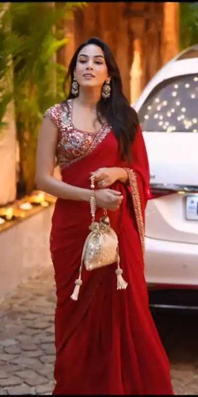 SC 1013 Red Rangoli Silk Saree Perfect for Wedding, Party, Diwali, Onam, Eid – . Get it for ₹1949. Delivery 4-6 Working Days. Shop now. | Sarees, Bollywood Sarees, Creative Sarees, Designer Sarees, Embroidered Sarees, Ethnic Saree, Modern Digital sarees, Party Wear Sarees