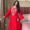 KD 1516 Red Red Rayon Thread With Real Mirror Work Salwar Suit. Wedding, Party, Festive, Events, Best Price ₹1999. Delivery 4-6 Working Days. Shop now. | Casual Suits, Jump Suits, Tops & Bottoms, Track Suits, Salwar suit, Creative suits, Designer Suits, Palazzo Suits, Party Wear Suits, Patiala Suits, Straight Suits, Trendy Wear