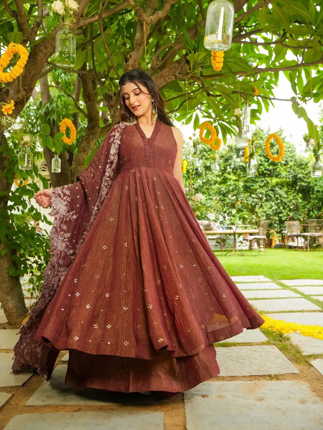 LG 2046 Rust Crunchy Salwar Suit with Embroidery Work. Wedding, Party, Festive, Events, Exclusive Offer ₹2099. Delivery 4-6 Working Days. Shop now. | Casual Suits, Jump Suits, Tops & Bottoms, Track Suits, Salwar suit, Creative suits, Designer Suits, Palazzo Suits, Party Wear Suits, Patiala Suits, Straight Suits, Trendy Wear