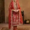 SRK 5321 Rust Crunchy Silk Salwar Suit Perfect for Wedding, Party, Eid, Sangeet, Cultural Events – . Exclusive Offer ₹2499. Delivery 4-6 Working Days. | Jump Suits, Salwar suit, Casual Suits, Creative suits, Designer Suits, Palazzo Suits, Party Wear Suits, Patiala Suits, Straight Suits