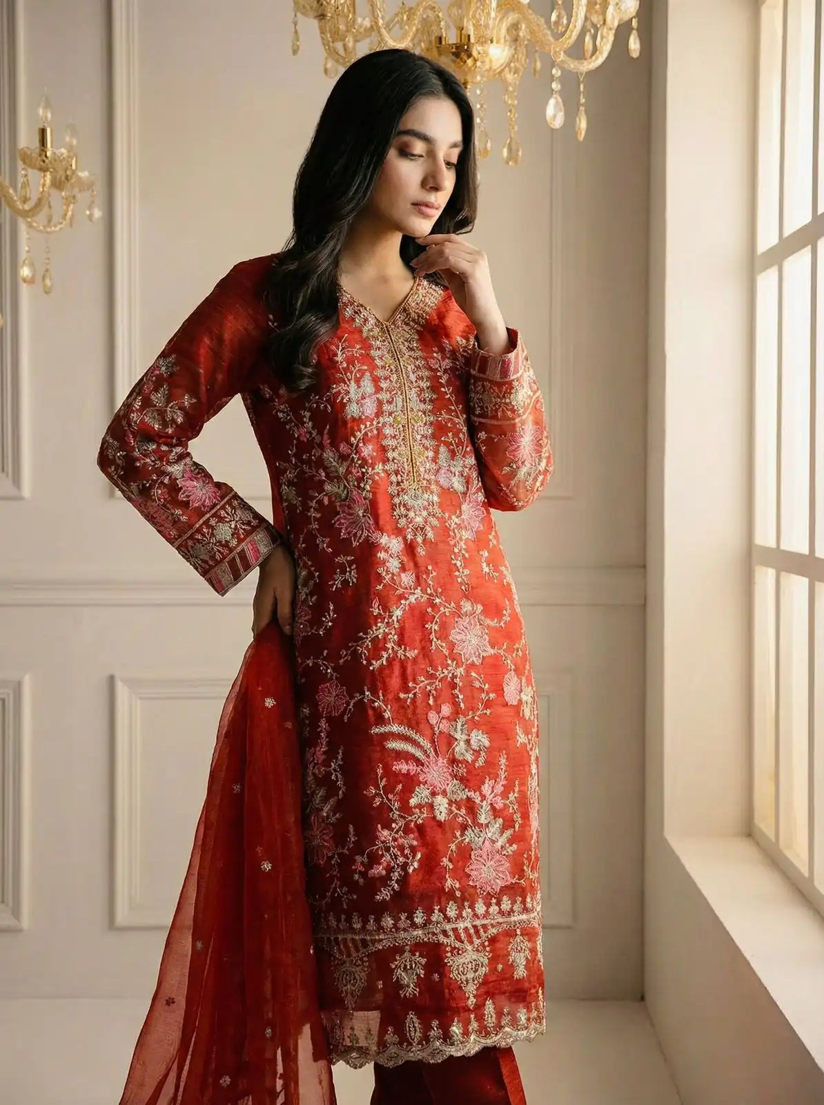 SRK 5321 Rust Crunchy Silk Salwar Suit Perfect for Wedding, Party, Eid, Sangeet, Cultural Events – . Exclusive Offer ₹2499. Delivery 4-6 Working Days. | Jump Suits, Salwar suit, Casual Suits, Creative suits, Designer Suits, Palazzo Suits, Party Wear Suits, Patiala Suits, Straight Suits