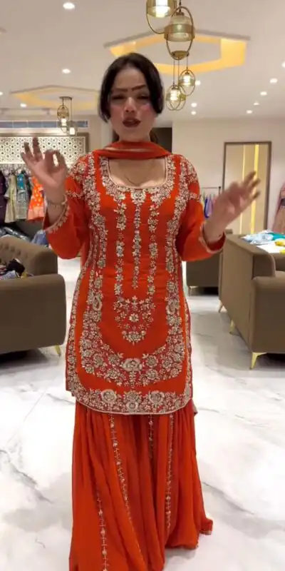 RTC 5896 Rust in Faux Georgette Lace Work Salwar Suit . Wedding, Party, Festive, Events Best Price ₹2399. Delivery 4-6 Working Days. Shop now. | Jump Suits, Tops & Bottoms, Track Suits, Salwar suit, Casual Suits, Creative suits, Designer Suits, Palazzo Suits, Party Wear Suits, Patiala Suits, Straight Suits, Trendy Wear