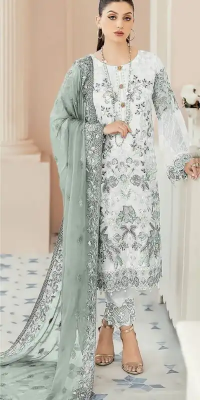 DS SF 123 Sea Green Georgette Salwar Suit Perfect for Wedding, Party, Family Gatherings, Lohri, Mehendi – . Now at just ₹1949. Delivery 4-6 Working Days. | Casual Suits, Jump Suits, Tops & Bottoms, Track Suits, Salwar suit, Creative suits, Designer Suits, Palazzo Suits, Party Wear Suits, Patiala Suits, Straight Suits, Trendy Wear