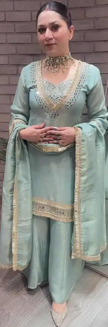 LG 2015 Sky Blue Cosmos Salwar Suit Perfect for Wedding, Party, Karwa Chauth, Eid, Holi – . Exclusive Offer ₹2099. Delivery 4-6 Working Days. Shop now. | Jump Suits, Salwar suit, Casual Suits, Creative suits, Designer Suits, Palazzo Suits, Party Wear Suits, Patiala Suits, Straight Suits