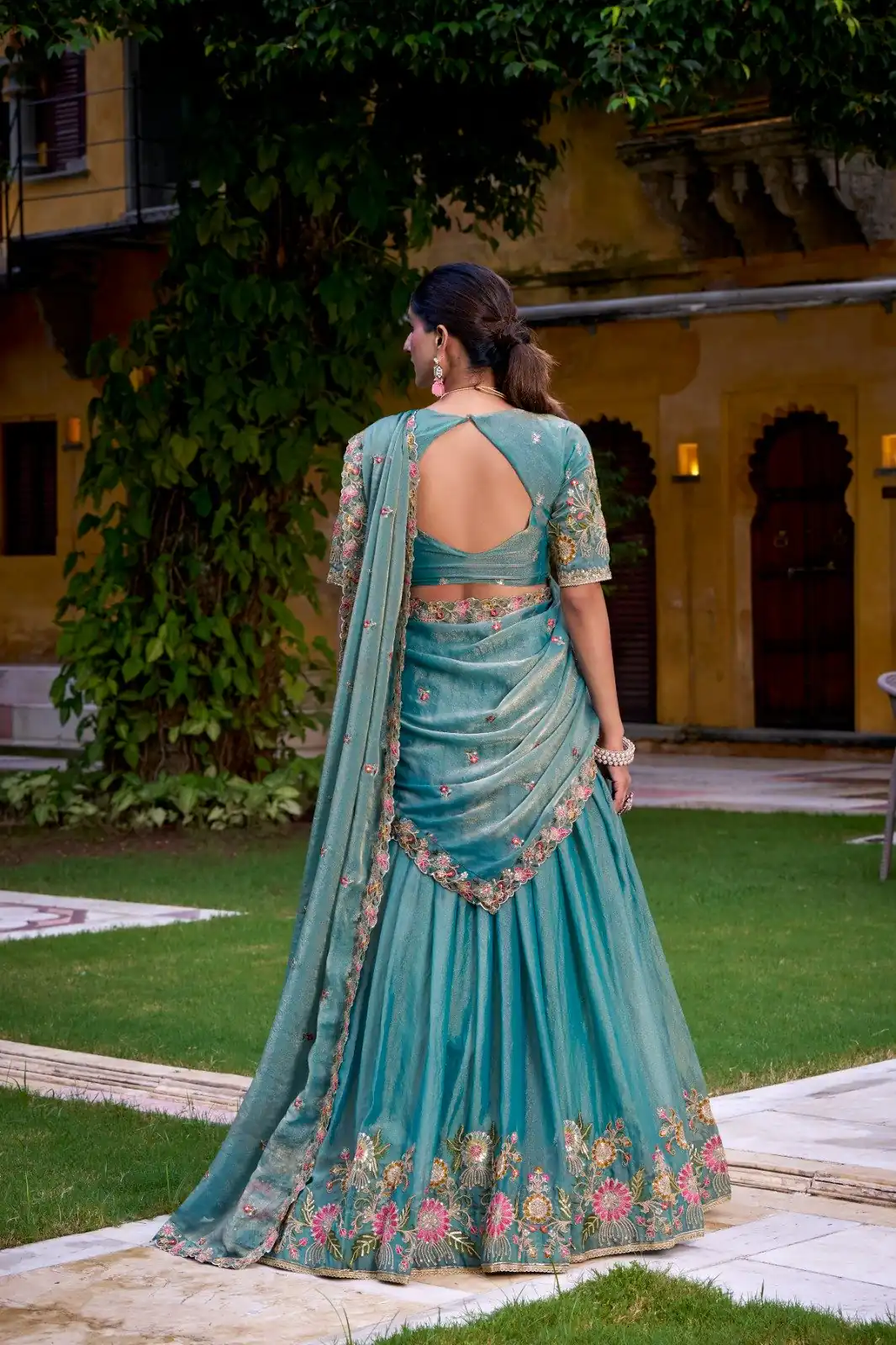 LNB 1450 Sky Blue in Zari Shimmer Embroidery Work & Zari Work Lehenga Choli . Grab it for ₹3599. Delivery 4-6 Working Days. Shop now. | Lehenga, Bollywood Lehenga, Creative Lehenga, Designer Lehenga, Embroidered Lehenga, Party Wear Lehenga