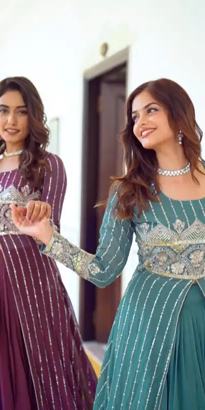 Ram 048 Teal Fox Georgette Lehenga Choli with Embroidery Work. Available at ₹2599 only. Delivery 4-6 Working Days. Shop now. | Lehenga, Bollywood Lehenga, Creative Lehenga, Designer Lehenga, Embroidered Lehenga, Party Wear Lehenga