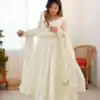 SSR 5006 White Fandy Silk Gown Perfect for Wedding, Party, Pongal, Traditional Day, Baby Shower – . Get it for ₹1999. Delivery 4-6 Working Days. Shop | Gowns, Bollywood Gowns, Creative Gowns, Designer Gowns, Embroidered Gowns, Party Wear Gowns