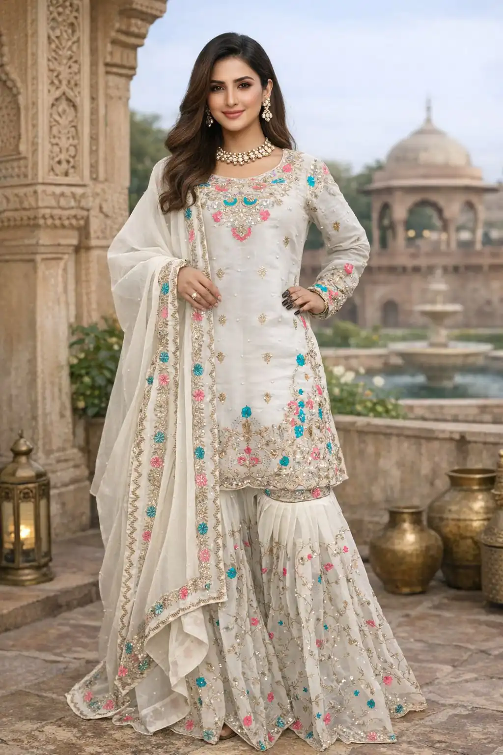 RTC 5956 White Organza Silk Salwar Suit Perfect for Wedding, Party, Mehendi, Lohri, Housewarming – . Special Price ₹3049. Delivery 4-6 Working Days. | Jump Suits, Tops & Bottoms, Track Suits, Salwar suit, Casual Suits, Creative suits, Designer Suits, Palazzo Suits, Party Wear Suits, Patiala Suits, Straight Suits, Trendy Wear