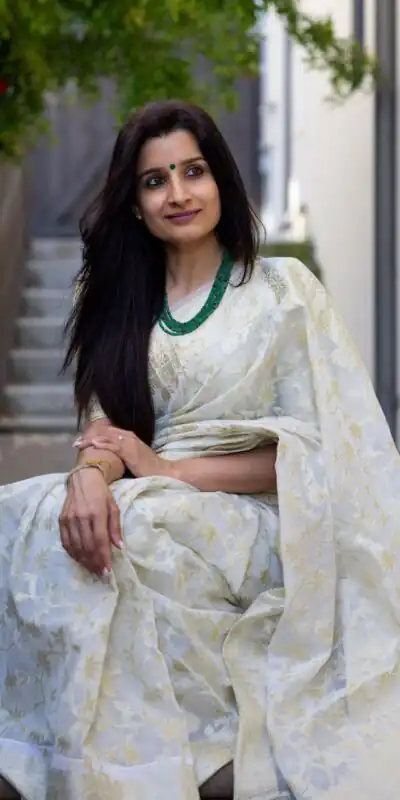 KPR 222 White in Color Soft Lichi Silk. Designer Work Saree Available at ₹1399 only. Delivery 4-6 Working Days. Shop now. | Sarees, Bollywood Sarees, Creative Sarees, Designer Sarees, Embroidered Sarees, Ethnic Saree, Modern Digital sarees, Party Wear Sarees