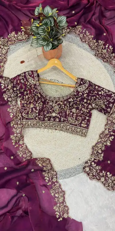 BT 3151 Wine Fandy Satin Silk Saree with Sequins Work & Embroidery Work. Get it for ₹1949. Delivery 4-6 Working Days. Shop now. | Sarees, Bollywood Sarees, Creative Sarees, Designer Sarees, Embroidered Sarees, Ethnic Saree, Modern Digital sarees, Party Wear Sarees