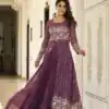 Ram 048 Wine Fox Georgette Lehenga Choli with Embroidery Work. Available at ₹2599 only. Delivery 4-6 Working Days. Shop now. | Lehenga, Bollywood Lehenga, Creative Lehenga, Designer Lehenga, Embroidered Lehenga, Party Wear Lehenga