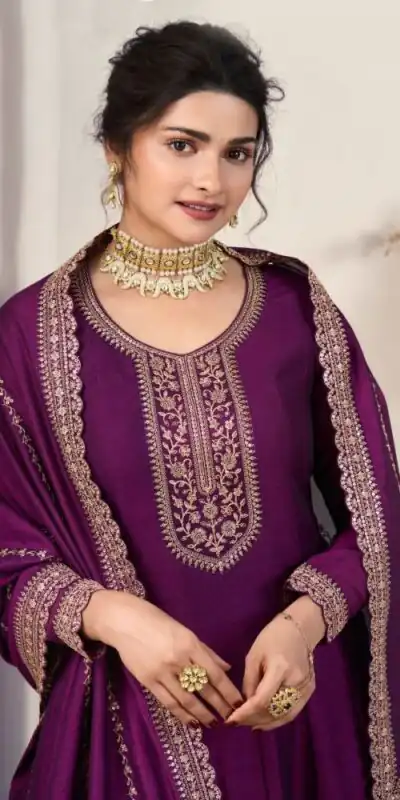 DS V 67741 Wine Silk Georgette Salwar Suit with Embroidery Work. Available at ₹2549 only. Delivery 4-6 Working Days. Shop now. | Jump Suits, Tops & Bottoms, Track Suits, Salwar suit, Casual Suits, Creative suits, Designer Suits, Palazzo Suits, Party Wear Suits, Patiala Suits, Straight Suits, Trendy Wear