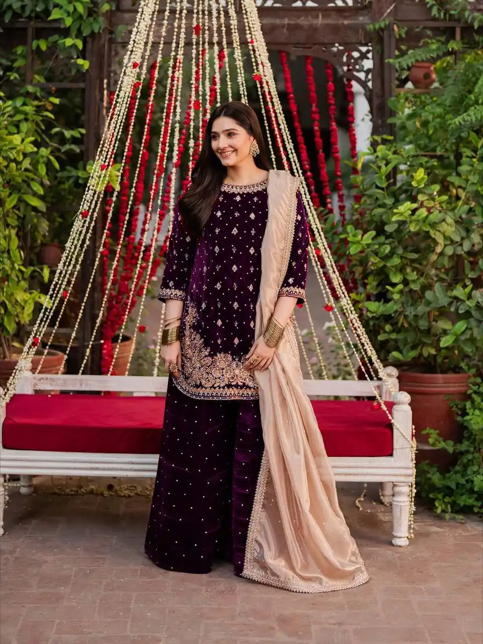 KD 1536 Wine Viscose Velvet Thread Sequence Work Salwar Suit Wedding, Party, Festive, Events, Special Price ₹2399. Delivery 4-6 Working Days. Shop now. | Jump Suits, Tops & Bottoms, Track Suits, Salwar suit, Casual Suits, Creative suits, Designer Suits, Palazzo Suits, Party Wear Suits, Patiala Suits, Straight Suits, Trendy Wear