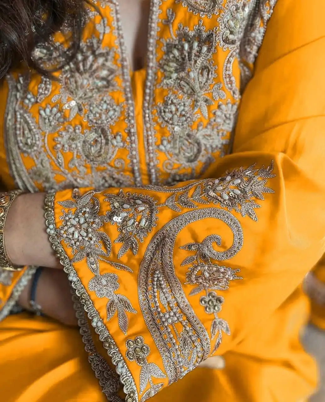 ZSR 3097 Yellow Pure Chinnon Silk With Embroidery Sequence Work With Full Sleeve Salwar Suit Wedding, Party, Festive, Events Exclusive Offer ₹1899. D | Casual Suits, Jump Suits, Tops & Bottoms, Track Suits, Salwar suit, Creative suits, Designer Suits, Palazzo Suits, Party Wear Suits, Patiala Suits, Straight Suits, Trendy Wear