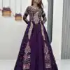 Purple Vichitra Sequence Work Lehenga Choli