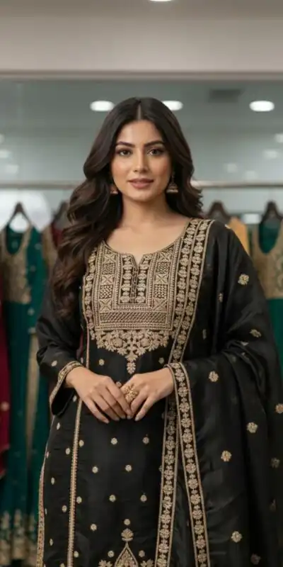 LG 2056 Black Organza Salwar Suit with Embroidery Work. Wedding, Party, Festive, Events Festive Deal ₹2099. Delivery 4-6 Working Days. Shop now. | Jump Suits, Salwar suit, Casual Suits, Creative suits, Designer Suits, Palazzo Suits, Party Wear Suits, Patiala Suits, Straight Suits