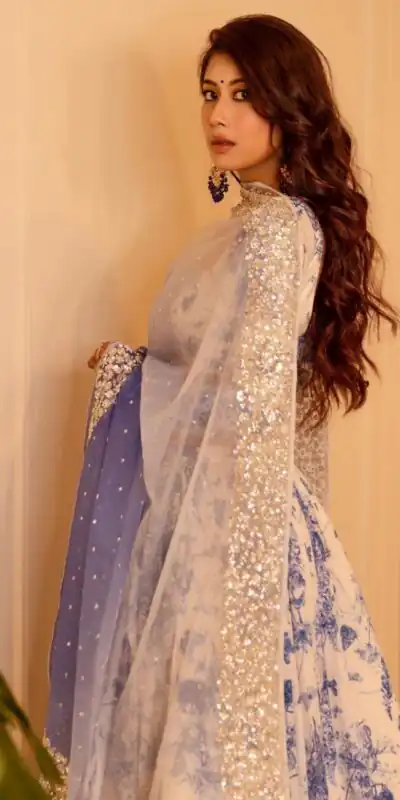 KT 273 Blue Georgette Lehenga Choli with Thread Embroidery & Embroidery Work. Affordable Price ₹1924. Delivery 4-6 Working Days. Shop now. | Lehenga, Bollywood Lehenga, Creative Lehenga, Designer Lehenga, Embroidered Lehenga, Party Wear Lehenga