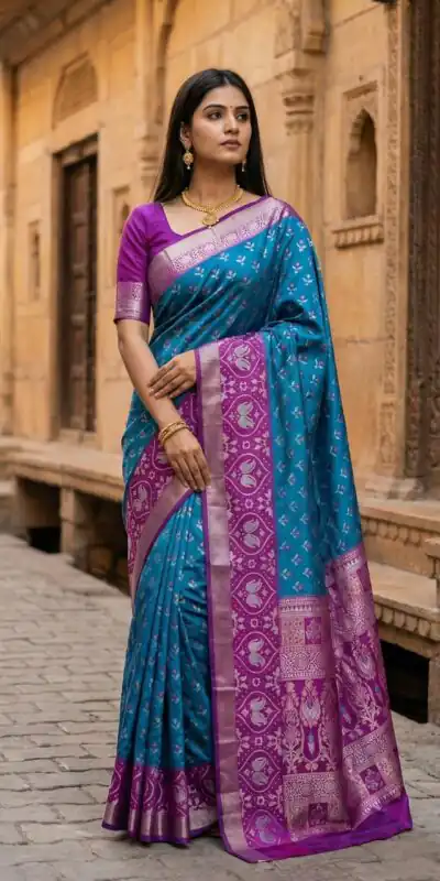 MB 6135 Blue Color Pochampalli Silk Zari Woven Work Saree t. Grab it for ₹2049. Delivery 4-6 Working Days .Online Shop now. | Sarees, Bollywood Sarees, Creative Sarees, Designer Sarees, Embroidered Sarees, Ethnic Saree, Modern Digital sarees, Party Wear Sarees