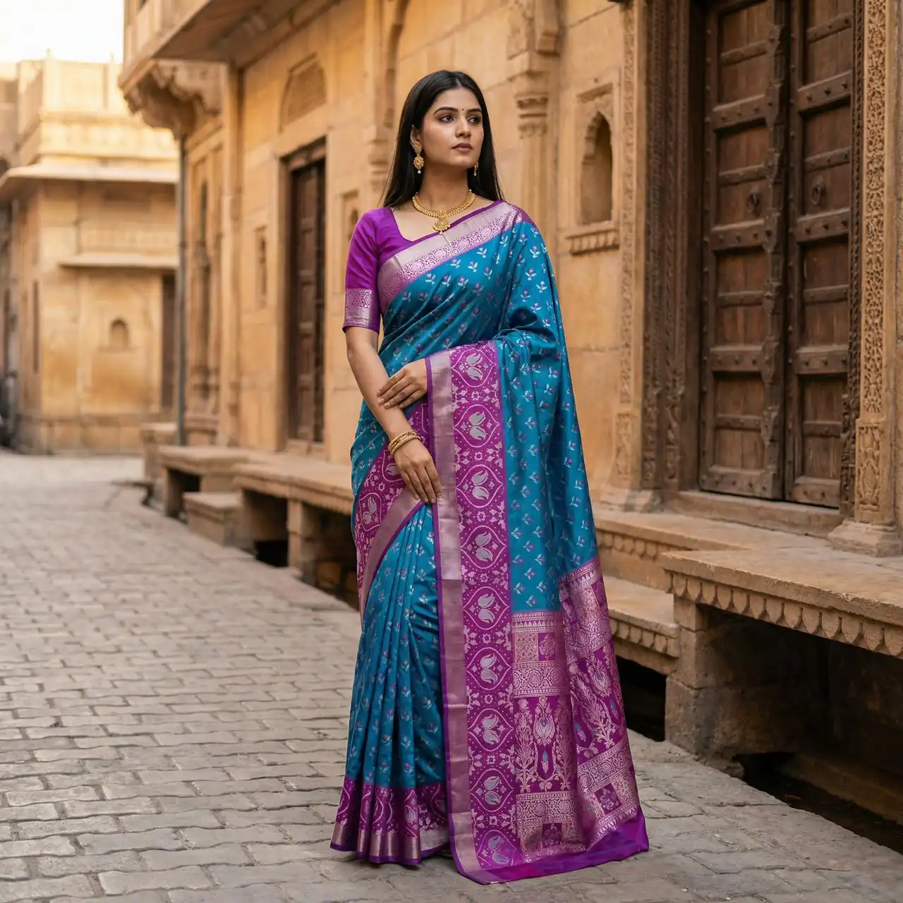 MB 6135 Blue Color Pochampalli Silk Zari Woven Work Saree t. Grab it for ₹2049. Delivery 4-6 Working Days .Online Shop now. | Sarees, Bollywood Sarees, Creative Sarees, Designer Sarees, Embroidered Sarees, Ethnic Saree, Modern Digital sarees, Party Wear Sarees