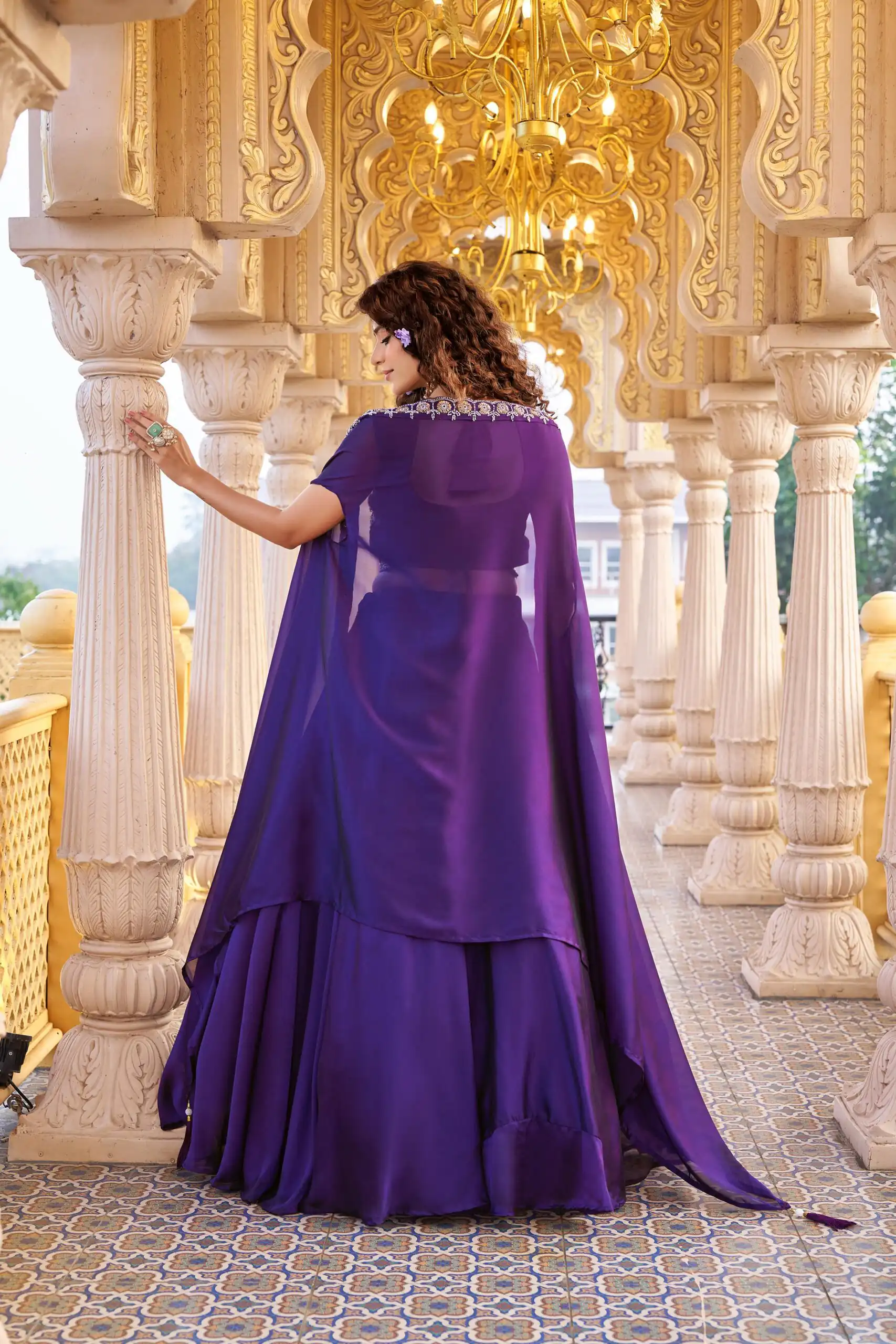 Ram 155 Dark Purple in Color Rangoli Silk Embroidery Work Lehenga Choli . Exclusive Offer ₹3249. Delivery 4-6 Working Days. Shop now. | Lehenga, Bollywood Lehenga, Creative Lehenga, Designer Lehenga, Embroidered Lehenga, Party Wear Lehenga