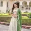 KA 5061 Green in Cosmos silk Embroidery Work & Zari Work Lehenga Choli . Get it for ₹2649. Delivery 4-6 Working Days. Shop now. | Lehenga, Bollywood Lehenga, Creative Lehenga, Designer Lehenga, Embroidered Lehenga, Party Wear Lehenga