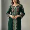 BE 426 Green Color Velvet Salwar Suit with Embroidery Work. Available at ₹1799 only. Delivery 4-6 Working Days. Shop now. | Jump Suits, Tops & Bottoms, Track Suits, Salwar suit, Casual Suits, Creative suits, Designer Suits, Palazzo Suits, Party Wear Suits, Patiala Suits, Straight Suits, Trendy Wear