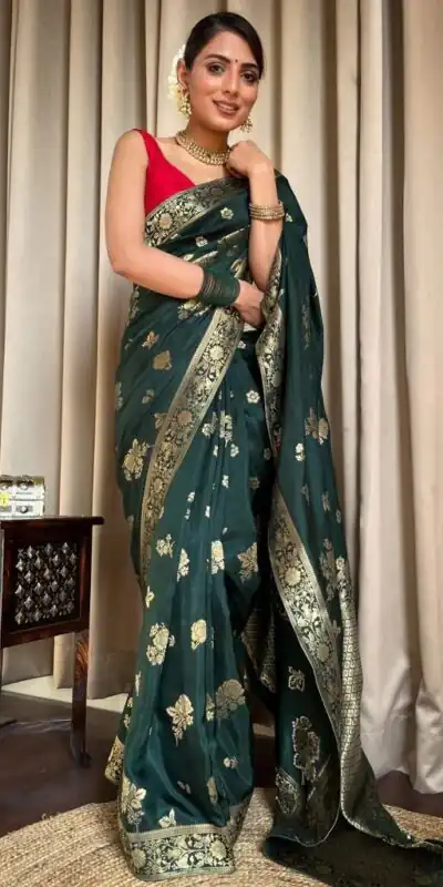 KPR 226 Green Soft Lichi Silk Saree Perfect for Wedding, Party, Raksha Bandhan, Sangeet, Eid – . Get it for ₹1399. Delivery 4-6 Working Days. | Sarees, Bollywood Sarees, Creative Sarees, Designer Sarees, Embroidered Sarees, Ethnic Saree, Modern Digital sarees, Party Wear Sarees