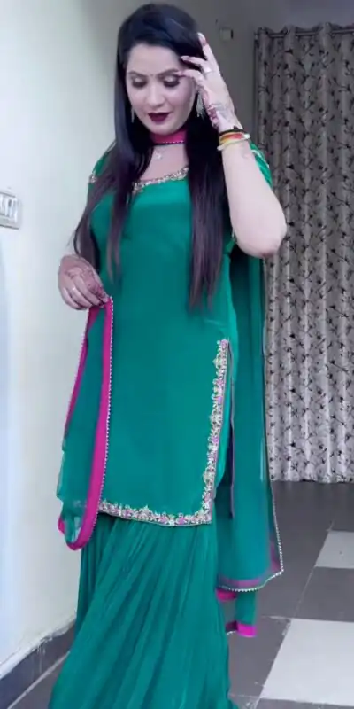 NF 1237 Green Natural Crap Salwar Suit Perfect for Wedding, Party, Sangeet, Karwa Chauth, Onam – . Festive Deal ₹1999. Delivery 4-6 Working Days. | Jump Suits, Tops & Bottoms, Track Suits, Salwar suit, Casual Suits, Creative suits, Designer Suits, Palazzo Suits, Party Wear Suits, Patiala Suits, Straight Suits, Trendy Wear