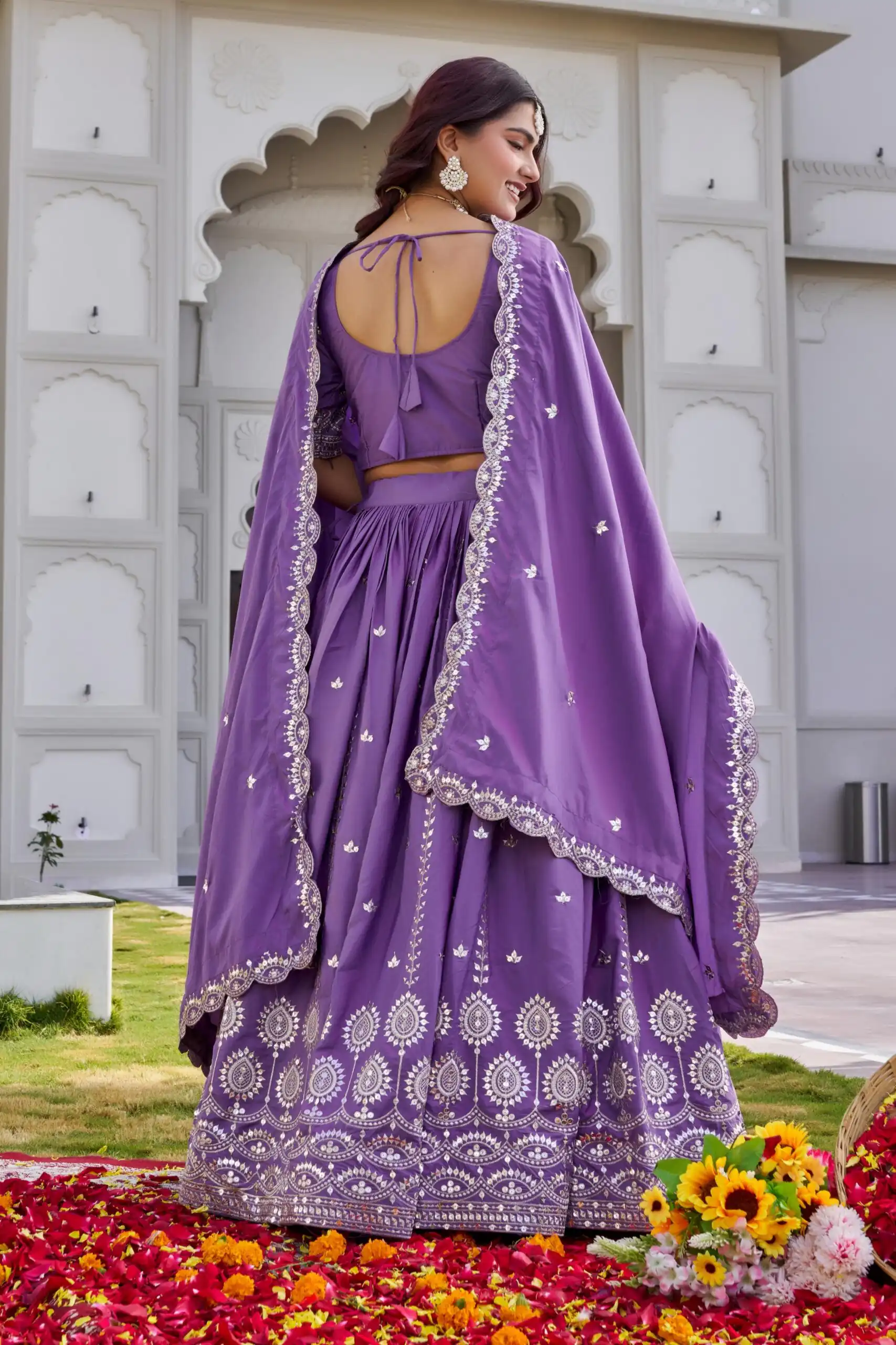 Ram 154 Lavender Color Crap Silk Lehenga Choli with Embroidery Work. Now at just ₹2549. Delivery 4-6 Working Days. Shop now. | Lehenga, Bollywood Lehenga, Creative Lehenga, Designer Lehenga, Embroidered Lehenga, Party Wear Lehenga