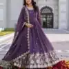 Ram 0153 Lavender in Fox Georgette. Embroidery Work Gown Wedding, Party, Festive, Events Get it for ₹2049. Delivery 4-6 Working Days. Shop now. | Gowns, Bollywood Gowns, Creative Gowns, Designer Gowns, Embroidered Gowns, Party Wear Gowns