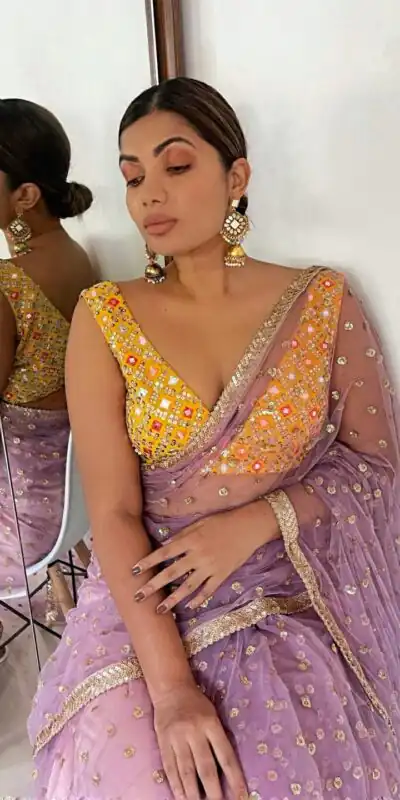 KT 224 Lavender Nylone Butterfly Net Saree with Mirror Work & Zari Work. Introductory Price ₹1699. Delivery 4-6 Working Days. Shop now. | Sarees, Bollywood Sarees, Creative Sarees, Designer Sarees, Embroidered Sarees, Ethnic Saree, Modern Digital sarees, Party Wear Sarees