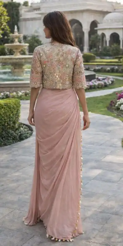 BB 59 Light Peach Crep Silk Saree. Perfect for Wedding, Party, Pongal, Reception, Housewarming – Introductory Price ₹2399. Delivery 4-6 Working | Sarees, Bollywood Sarees, Creative Sarees, Designer Sarees, Embroidered Sarees, Ethnic Saree, Modern Digital sarees, Party Wear Sarees