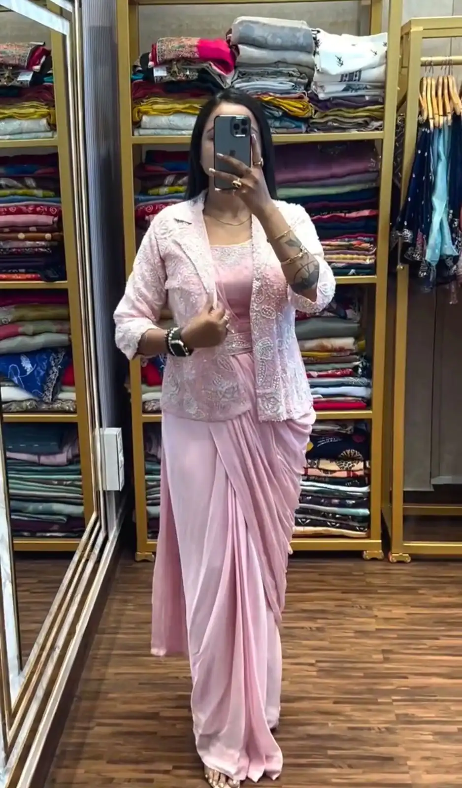 BB 58 Light Pink Chinon Silk Saree Perfect for Wedding, Party, Engagement, Baby Shower, Sangeet – . Available at ₹1999 only. Delivery 4-6 Working Day | Sarees, Bollywood Sarees, Creative Sarees, Designer Sarees, Embroidered Sarees, Ethnic Saree, Modern Digital sarees, Party Wear Sarees