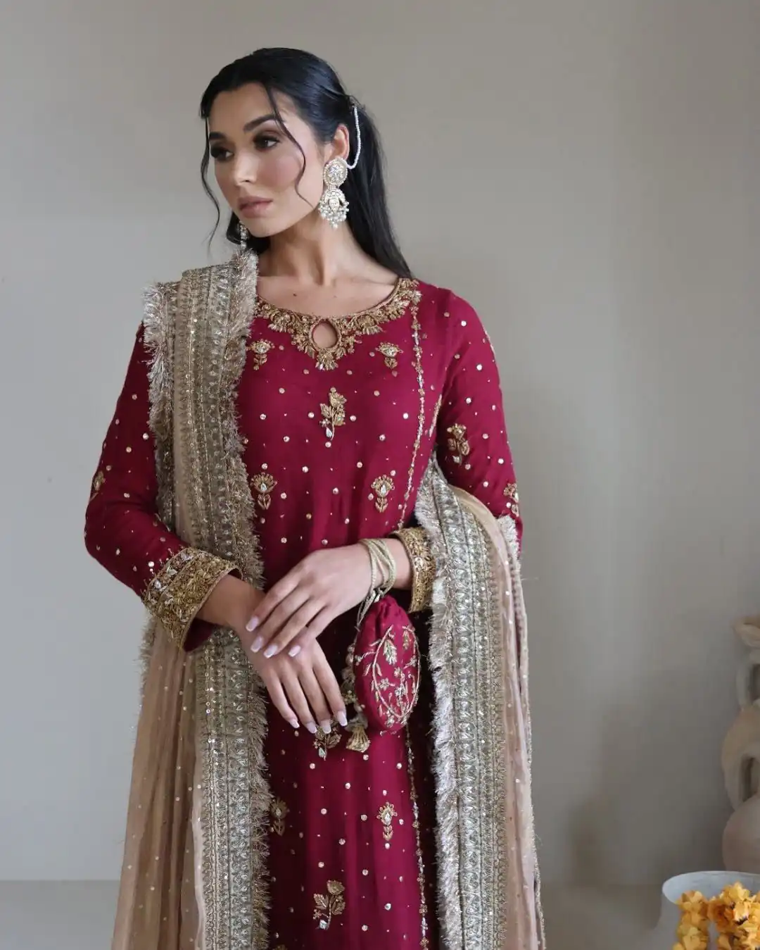 SR 1665 Maroon Color Faux Georgette Salwar Suit with Embroidery Work. Best Price ₹2049. Delivery 4-6 Working Days. Shop now. | Jump Suits, Salwar suit, Casual Suits, Creative suits, Designer Suits, Palazzo Suits, Party Wear Suits, Patiala Suits, Straight Suits