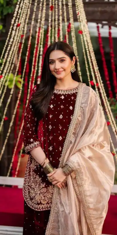 KF 1707 Maroon with Embroidery Work & Lace Work Viscose Velvet Salwar Suit . Introductory Price ₹2399. Delivery 4-6 Working Days. Shop now. | Jump Suits, Salwar suit, Casual Suits, Creative suits, Designer Suits, Palazzo Suits, Party Wear Suits, Patiala Suits, Straight Suits