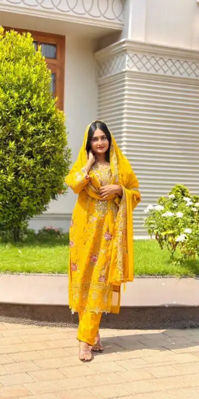 SRK 5321 Mustered Crunchy Silk Salwar Suit Perfect for Wedding, Party, Eid, Sangeet, Cultural Events – . Exclusive Offer ₹2499. Delivery 4-6 Working Days. | Jump Suits, Salwar suit, Casual Suits, Creative suits, Designer Suits, Palazzo Suits, Party Wear Suits, Patiala Suits, Straight Suits