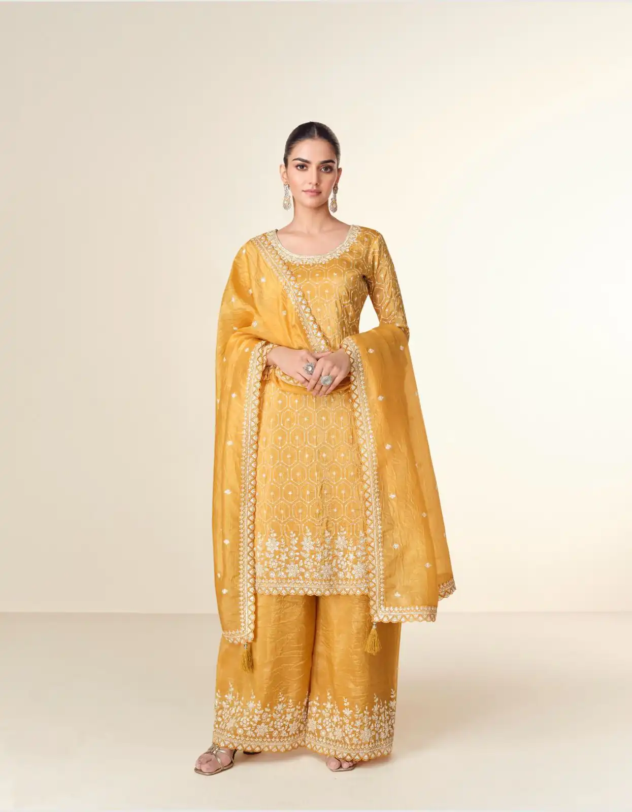 FC ISHITAA Mustered in Tissue Crush Embroidery Work Salwar Suit . Festive Deal ₹3299. Delivery 4-6 Working Days. Shop now. | Jump Suits, Tops & Bottoms, Track Suits, Salwar suit, Casual Suits, Creative suits, Designer Suits, Palazzo Suits, Party Wear Suits, Patiala Suits, Straight Suits, Trendy Wear