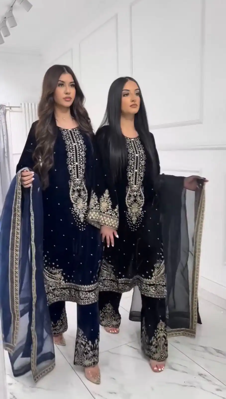 AD 222 Navy Blue Viscose Velvet Salwar Suit with Embroidery Work & Lace Work. Best Price ₹2099. Delivery 4-6 Working Days. Shop now. | Jump Suits, Salwar suit, Casual Suits, Creative suits, Designer Suits, Palazzo Suits, Party Wear Suits, Patiala Suits, Straight Suits