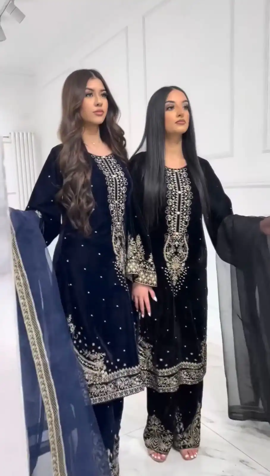 AD 222 Navy Blue Viscose Velvet Salwar Suit with Embroidery Work & Lace Work. Best Price ₹2099. Delivery 4-6 Working Days. Shop now. | Jump Suits, Salwar suit, Casual Suits, Creative suits, Designer Suits, Palazzo Suits, Party Wear Suits, Patiala Suits, Straight Suits