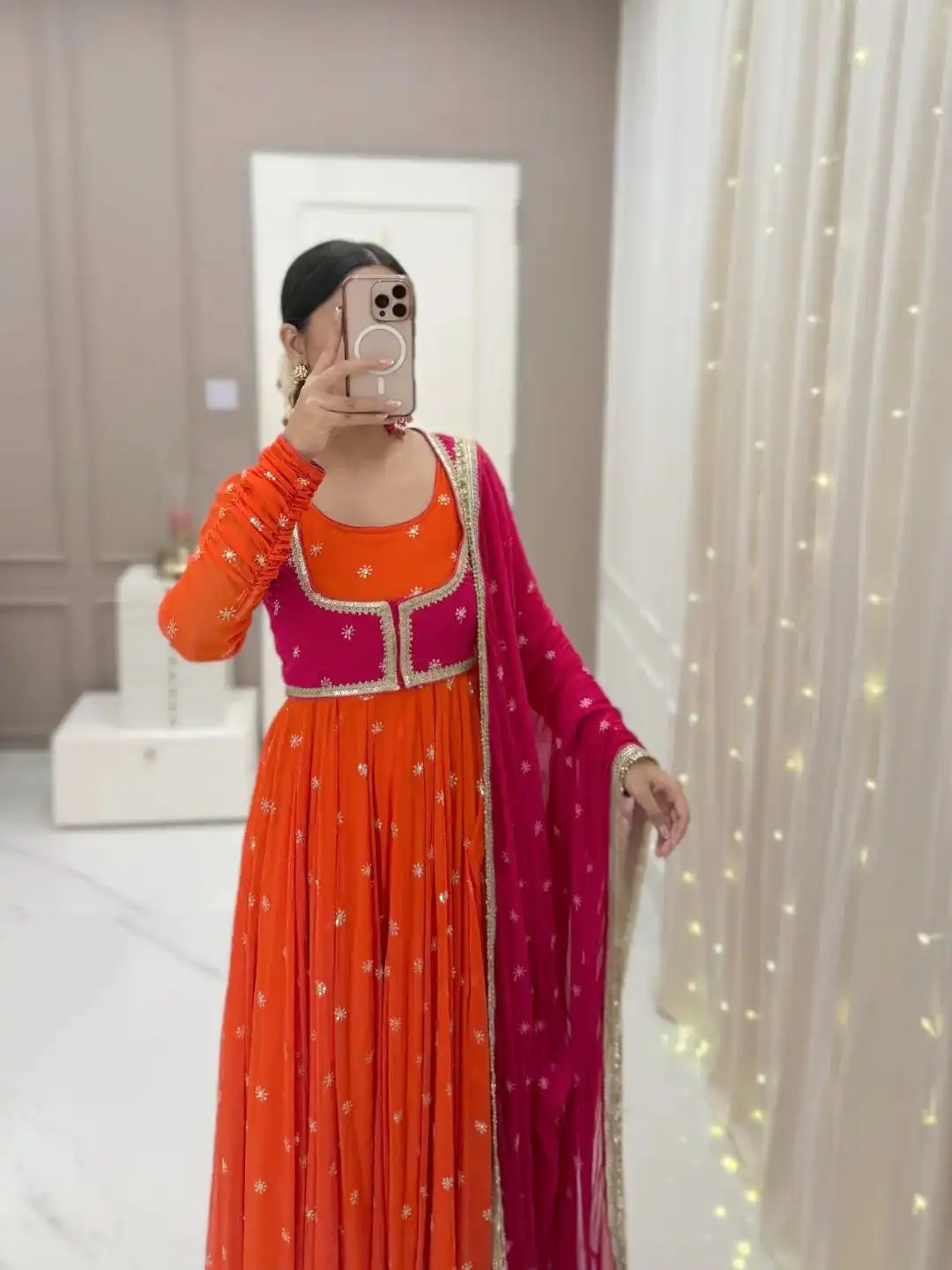 KD 1518 Orange Faux Georgette Salwar Suit Perfect for Wedding, Party, Raksha Bandhan, Housewarming, Bridal Wear – . Available at ₹2099 only. Delivery | Jump Suits, Salwar suit, Casual Suits, Creative suits, Designer Suits, Palazzo Suits, Party Wear Suits, Patiala Suits, Straight Suits