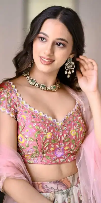 BB 26 Peach Chinon Silk Lehenga Choli with Sequins Work & Embroidery Work. Available at ₹2999 only. Delivery 4-6 Working Days. Shop now. | Lehenga, Bollywood Lehenga, Creative Lehenga, Designer Lehenga, Embroidered Lehenga, Party Wear Lehenga