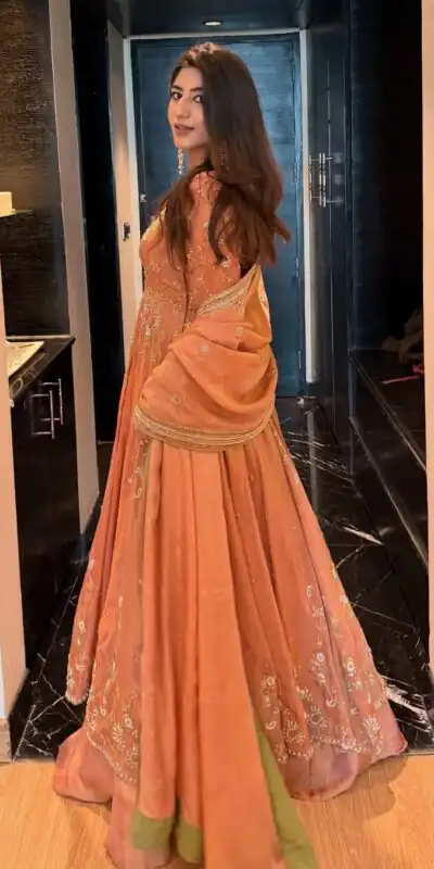 KD 1573 Peach Color Chinon Silk Sequence Lace Work Gown. Online Affordable Price ₹2549. Delivery 4-6 Working Days. Shop now. | Gowns, Bollywood Gowns, Creative Gowns, Designer Gowns, Embroidered Gowns, Party Wear Gowns
