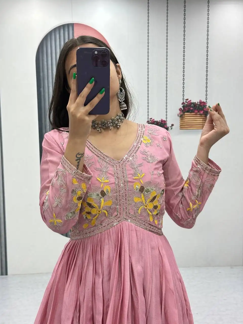 PC 542 Peach Color Chinon Gown with Thread & Embroidery Work. Available at ₹1749 only. Delivery 4-6 Working Days. Shop now. | Gowns, Bollywood Gowns, Creative Gowns, Designer Gowns, Embroidered Gowns, Party Wear Gowns