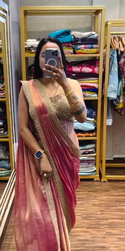 ST 1155 Peach in Fandy Satin Lace Work & Embroidery Work Saree . Special Price ₹2149. Delivery 4-6 Working Days. Shop now. | Sarees, Bollywood Sarees, Creative Sarees, Designer Sarees, Embroidered Sarees, Ethnic Saree, Modern Digital sarees, Party Wear Sarees