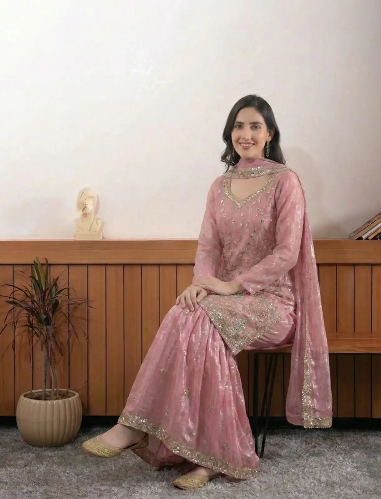 BE 440 Peach Fendy Salwar Suit With Embroidery Work & Bead Work. Exclusive Offer ₹2399. Delivery 4-6 Working Days. Shop now. | Jump Suits, Salwar suit, Casual Suits, Creative suits, Designer Suits, Palazzo Suits, Party Wear Suits, Patiala Suits, Straight Suits