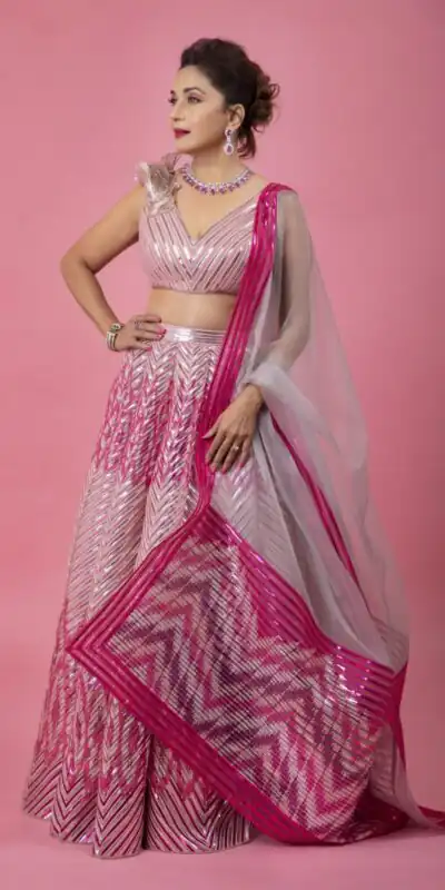 KT 220 Pink Glossy Silk Lehenga Choli with Embroidery Work & Thread Embroidery. Now at just ₹2999. Delivery 4-6 Working Days. Shop now. | Lehenga, Bollywood Lehenga, Creative Lehenga, Designer Lehenga, Embroidered Lehenga, Party Wear Lehenga