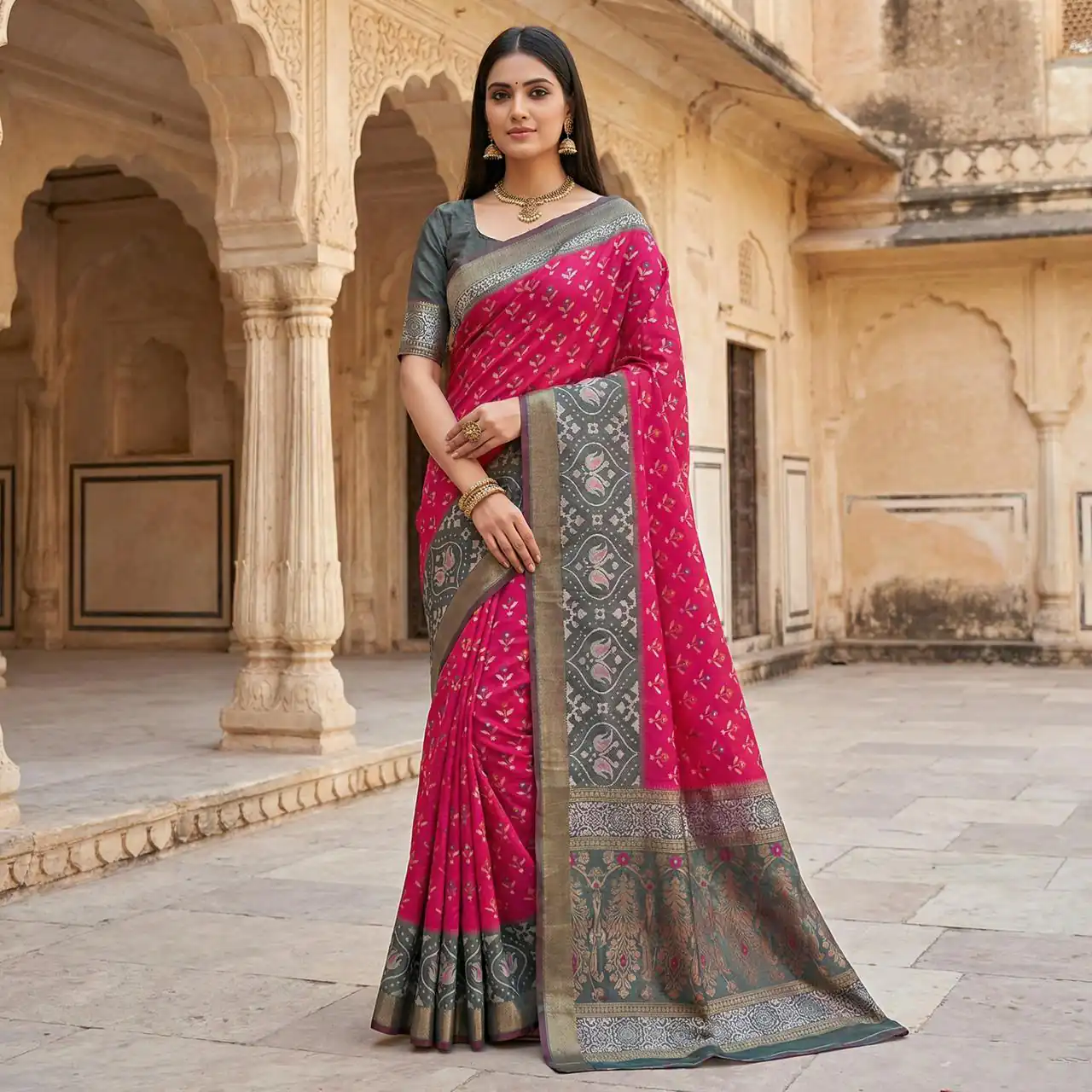 MB 6135 Pink Color Pochampalli Silk Zari Woven Work Saree t. Grab it for ₹2049. Delivery 4-6 Working Days .Online Shop now. | Sarees, Bollywood Sarees, Creative Sarees, Designer Sarees, Embroidered Sarees, Ethnic Saree, Modern Digital sarees, Party Wear Sarees